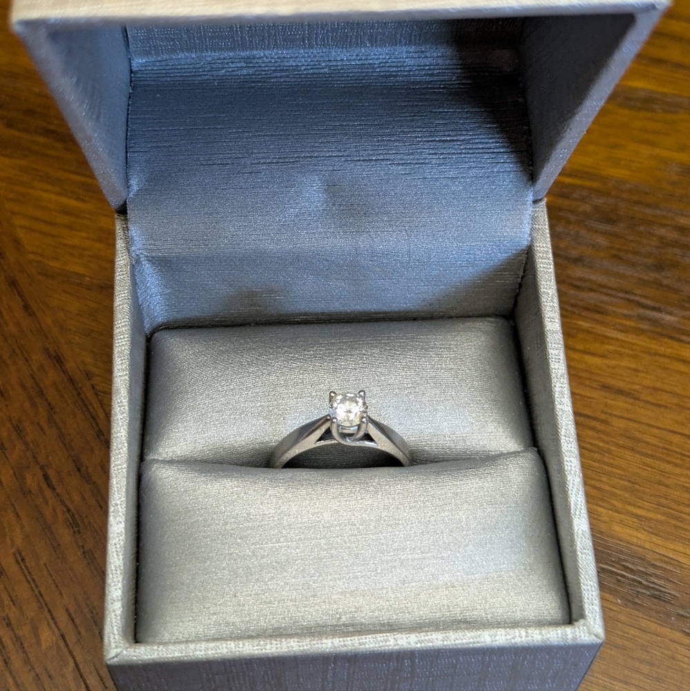 Zales Natural Diamond Engagement Ring